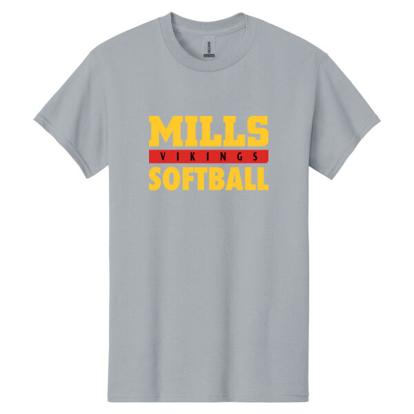 Mills Softball Heavy Cotton 100% Cotton T Shirt Thumbnail
