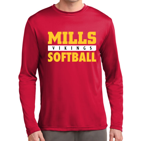 Mills Softball Long Sleeve PosiCharge Competitor Tee Thumbnail