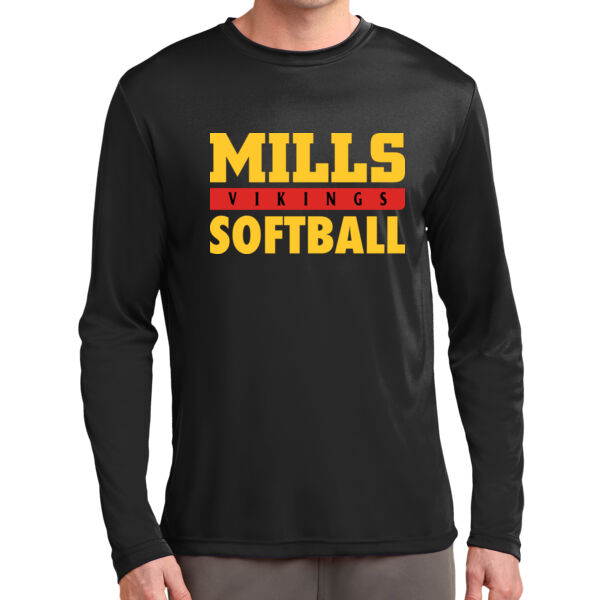 Mills Softball Long Sleeve PosiCharge Competitor Tee Thumbnail