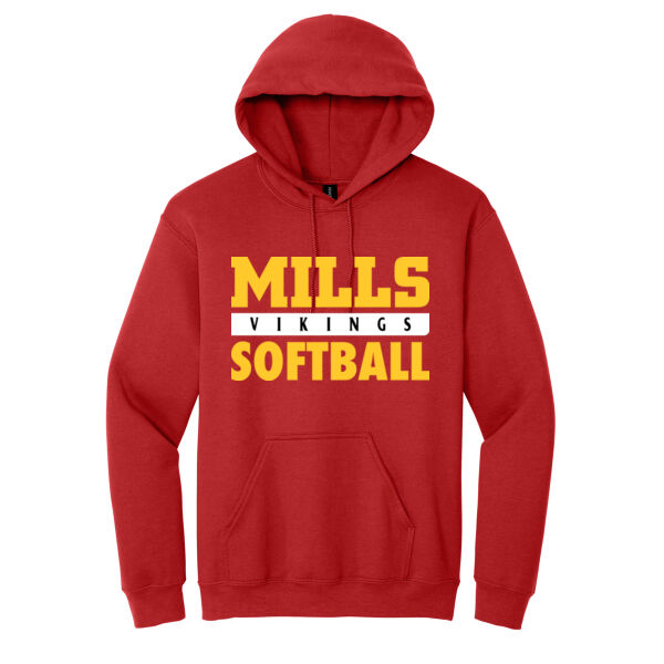 Mills Softball Heavy Blend Hooded Sweatshirt Thumbnail