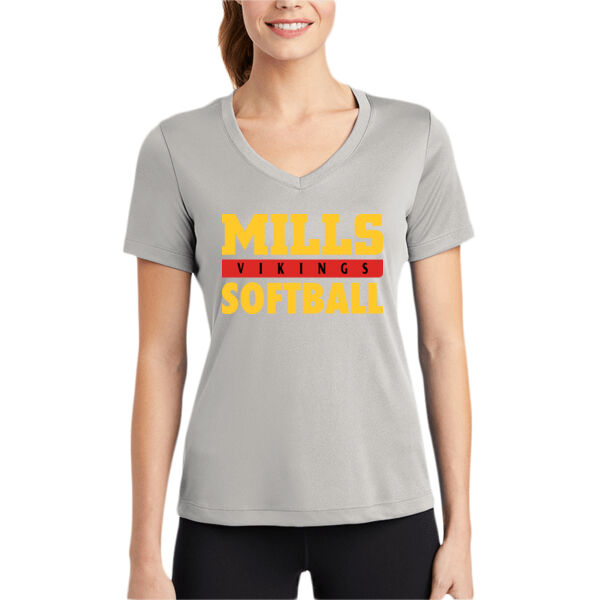 Mills Softball Women's PosiCharge Competitor V Neck Tee Thumbnail