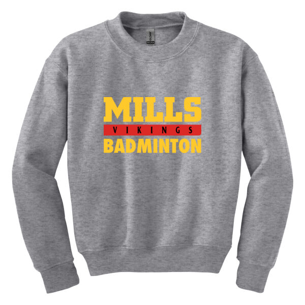 Mills Softball Youth Heavy Blend Crewneck Sweatshirt Thumbnail