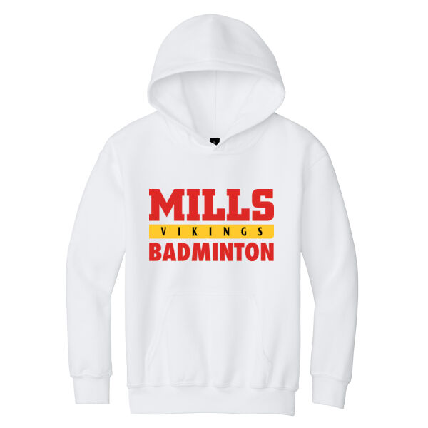 Mills Badminton Youth Heavy Blend Hooded Sweatshirt Thumbnail