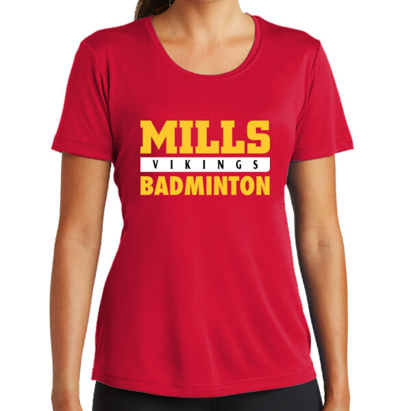 Mills Badminton Ladies PosiCharge Competitor Tee Thumbnail