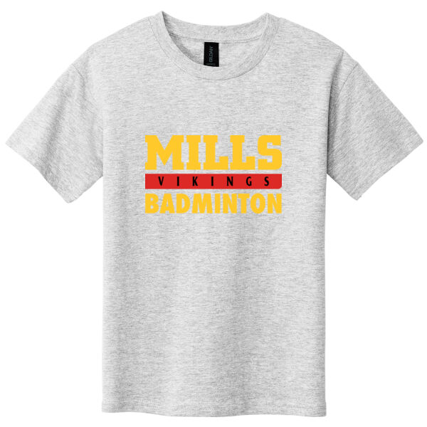 Mills Badminton Youth Softstyle T Shirt Thumbnail