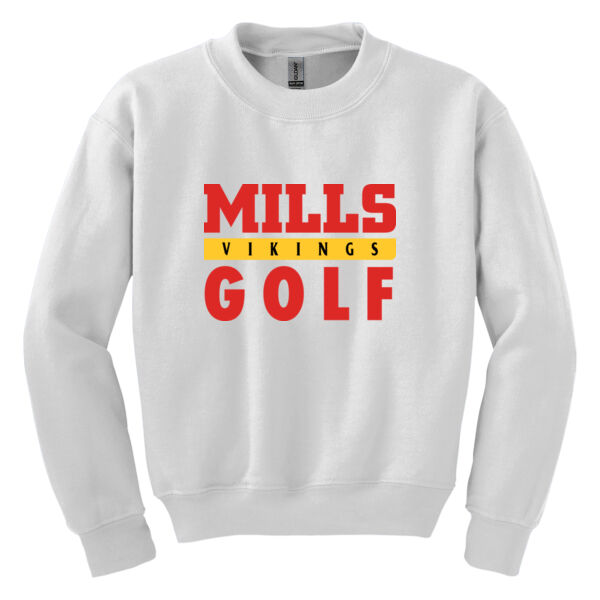 Mills Golf Youth Heavy Blend Crewneck Sweatshirt Thumbnail
