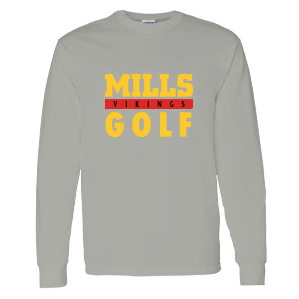 Mills Golf Heavy Cotton 100% Cotton Long Sleeve T Shirt Thumbnail