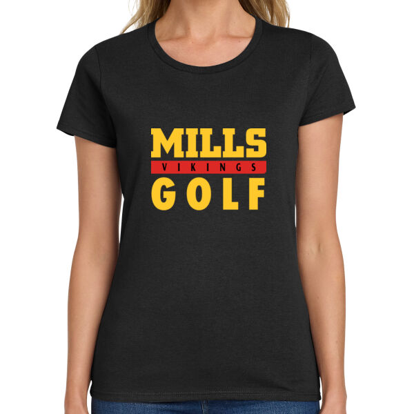Mills Golf Ladies Heavy Cotton 100% Cotton T Shirt Thumbnail