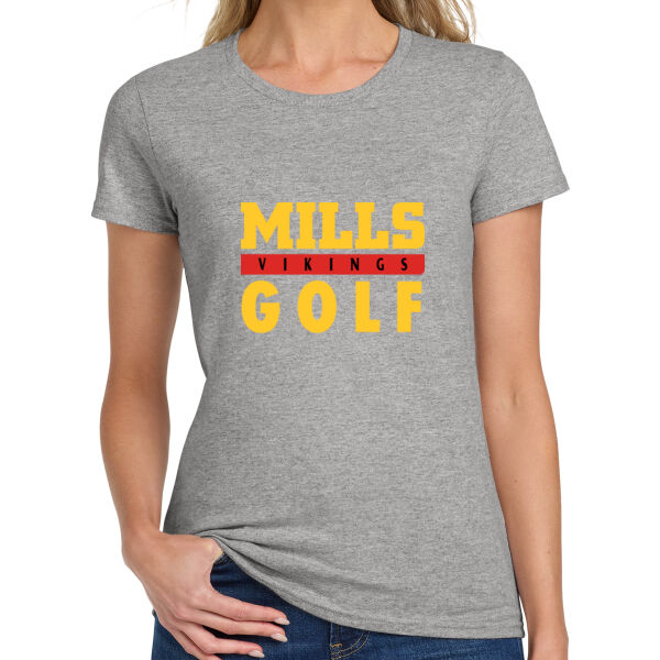 Mills Golf Ladies Heavy Cotton 100% Cotton T Shirt Thumbnail