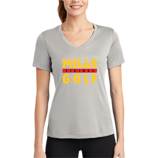 Mills Golf Women's PosiCharge Competitor V Neck Tee Thumbnail