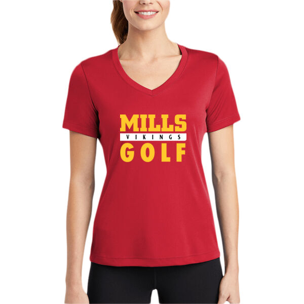Mills Golf Women's PosiCharge Competitor V Neck Tee Thumbnail