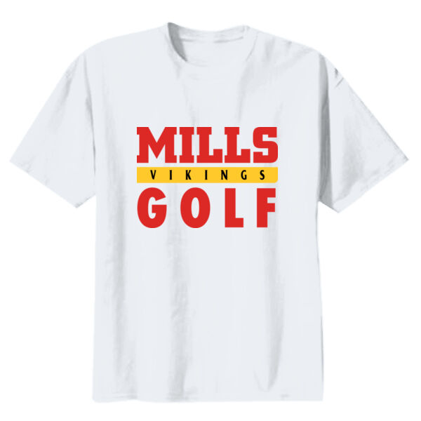Mills Golf Youth Heavy Cotton 100% Cotton T Shirt Thumbnail
