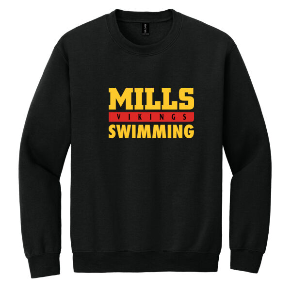 Mills Swimming Heavy Blend Crewneck Sweatshirt Thumbnail