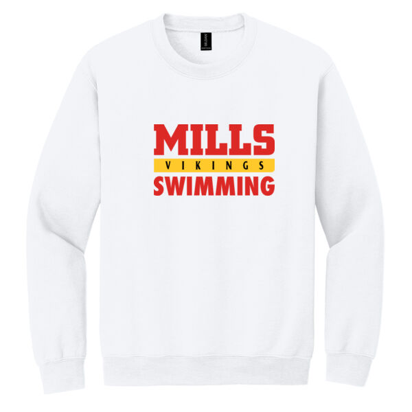 Mills Swimming Heavy Blend Crewneck Sweatshirt Thumbnail