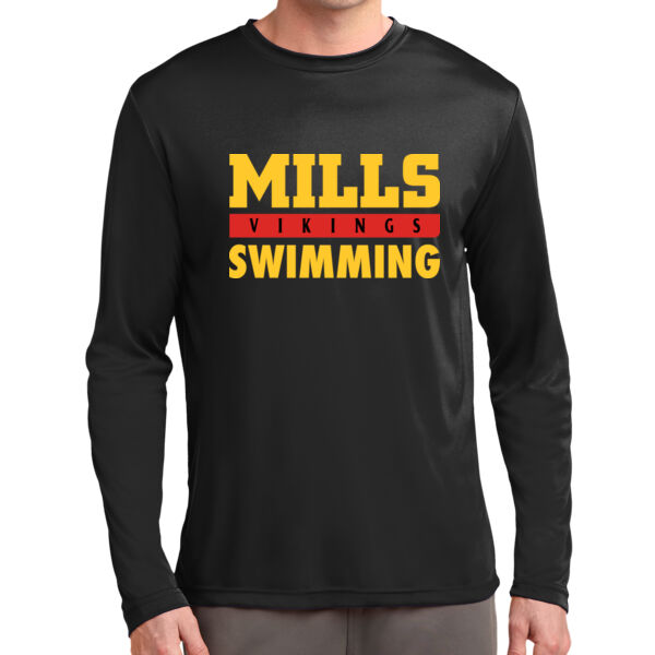 Mills Swimming Long Sleeve PosiCharge Competitor Tee Thumbnail