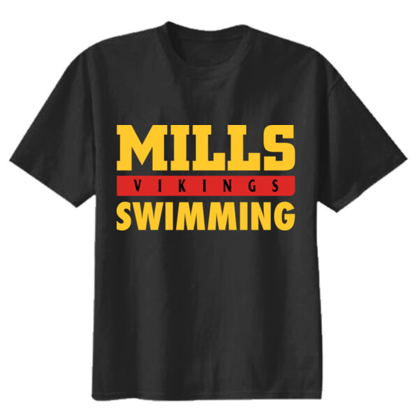 Mills Swimming Youth Heavy Cotton 100% Cotton T Shirt Thumbnail