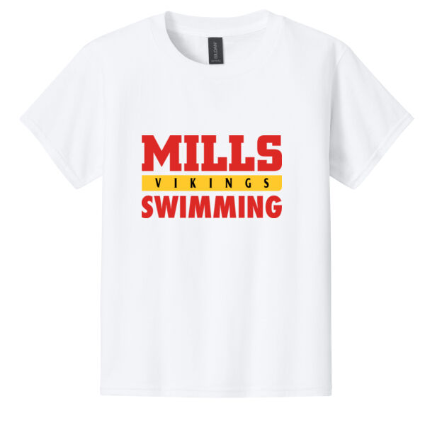 Mills Swimming Youth Softstyle T Shirt Thumbnail