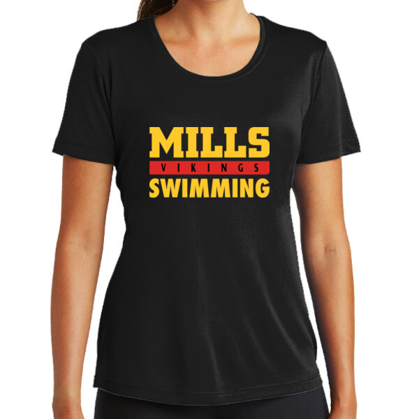 Mills Swimming Ladies PosiCharge Competitor Tee Thumbnail