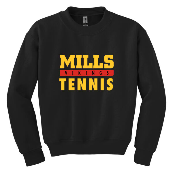 Mills Tennis Youth Heavy Blend Crewneck Sweatshirt Thumbnail