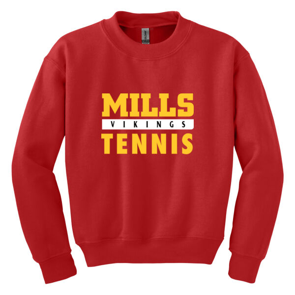 Mills Tennis Youth Heavy Blend Crewneck Sweatshirt Thumbnail