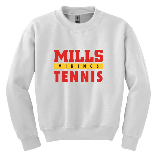 Mills Tennis Youth Heavy Blend Crewneck Sweatshirt Thumbnail