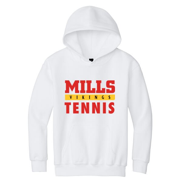 Mills Tennis Youth Heavy Blend Hooded Sweatshirt Thumbnail