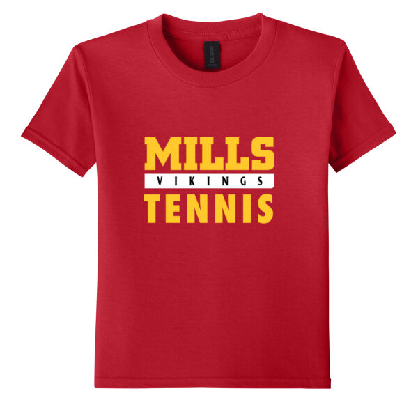 Mills Tennis Youth Softstyle T Shirt Thumbnail