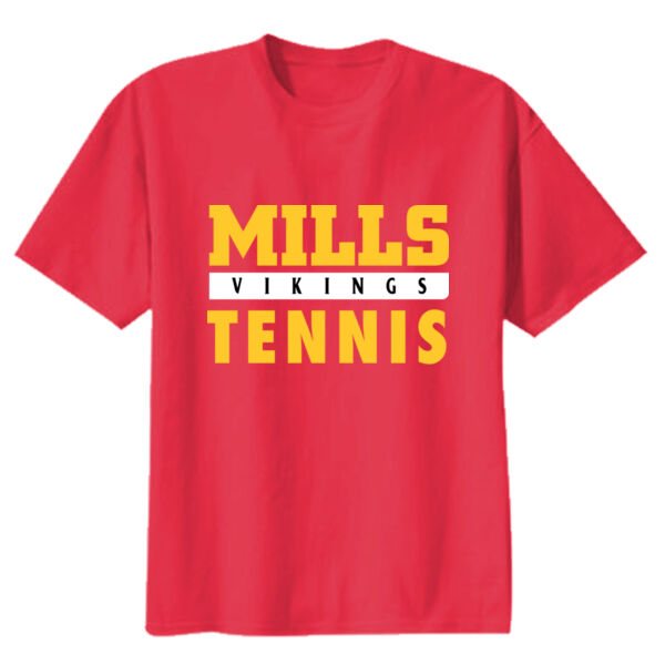 Mills Tennis Youth Heavy Cotton 100% Cotton T Shirt Thumbnail