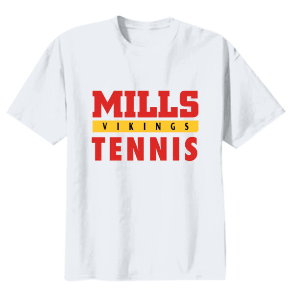 Mills Tennis Youth Heavy Cotton 100% Cotton T Shirt Thumbnail