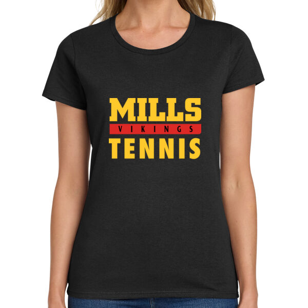 Mills Tennis Ladies Heavy Cotton 100% Cotton T Shirt Thumbnail