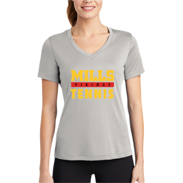 Mills Tennis Women's PosiCharge Competitor V Neck Tee Thumbnail