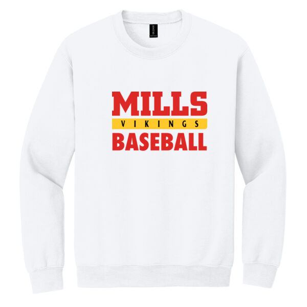 Mills Baseball Heavy Blend Crewneck Sweatshirt Thumbnail