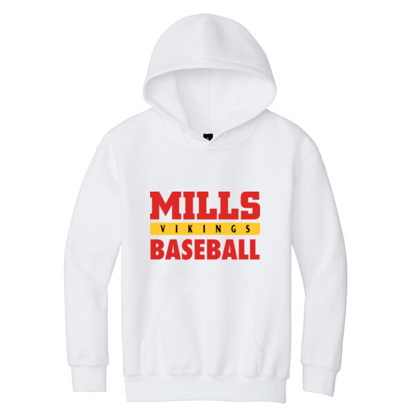 Mills Baseball Youth Heavy Blend Hooded Sweatshirt Thumbnail