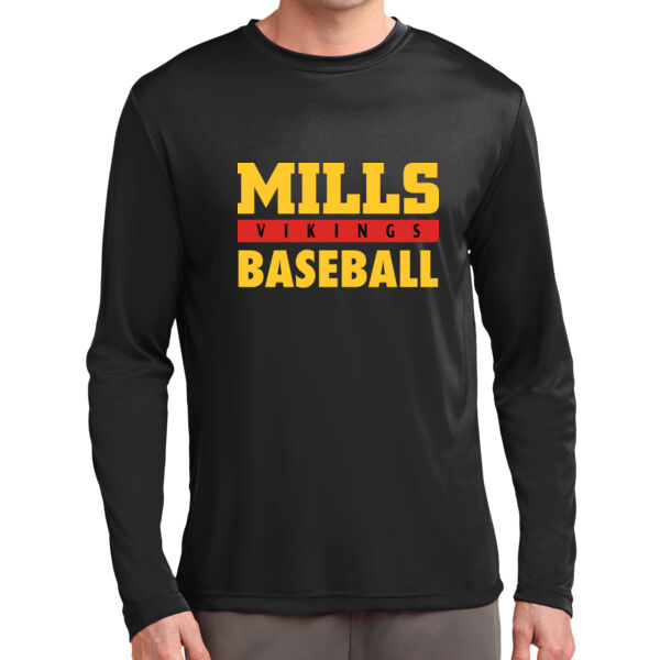 Mills Baseball Long Sleeve PosiCharge Competitor Tee Thumbnail