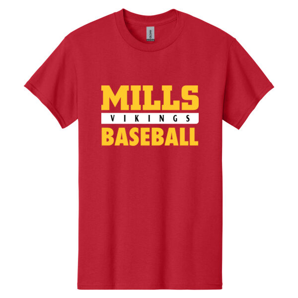 Mills Baseball Heavy Cotton 100% Cotton T Shirt Thumbnail