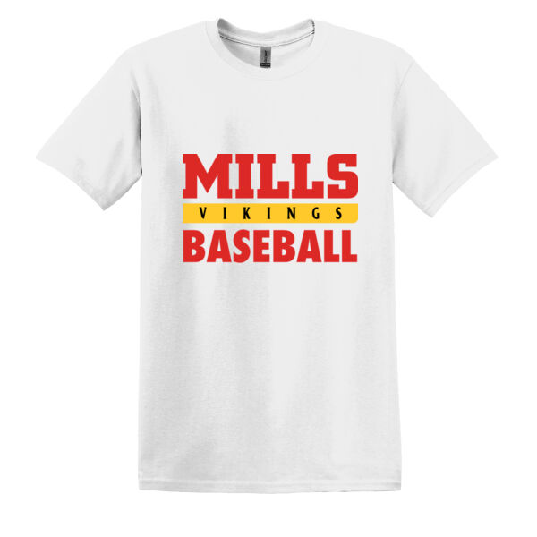 Mills Baseball Heavy Cotton 100% Cotton T Shirt Thumbnail