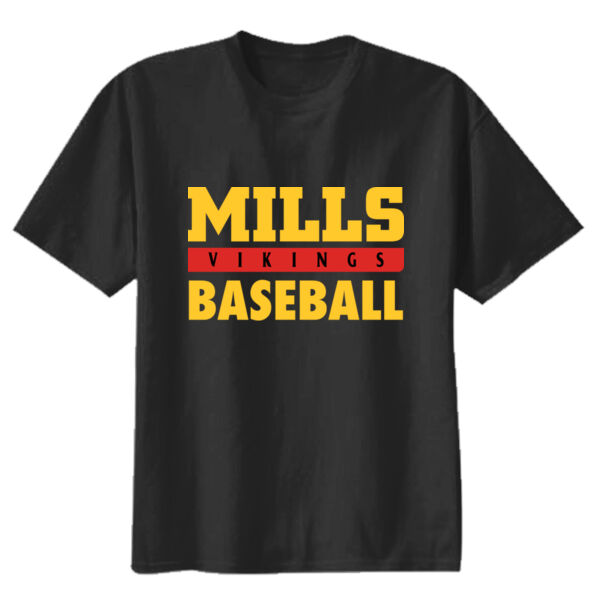 Mills Baseball Youth Heavy Cotton 100% Cotton T Shirt Thumbnail