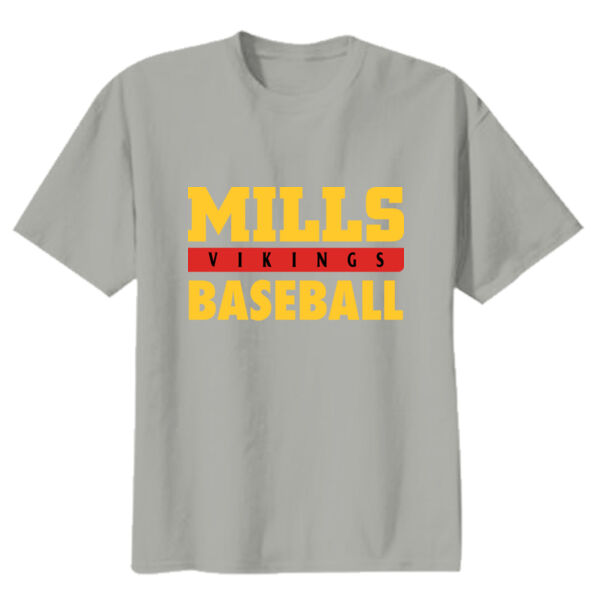Mills Baseball Youth Heavy Cotton 100% Cotton T Shirt Thumbnail