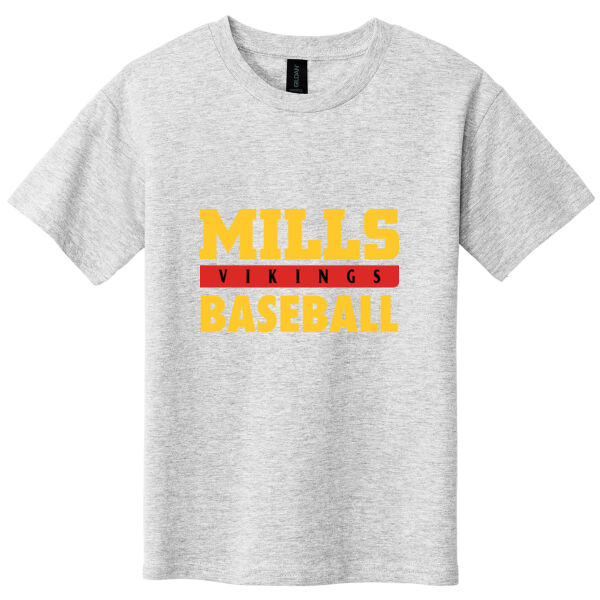 Mills Baseball Youth Softstyle T Shirt Thumbnail
