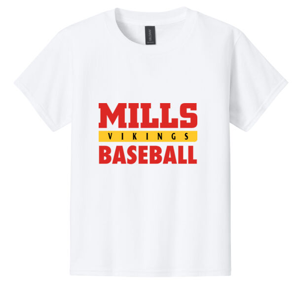 Mills Baseball Youth Softstyle T Shirt Thumbnail