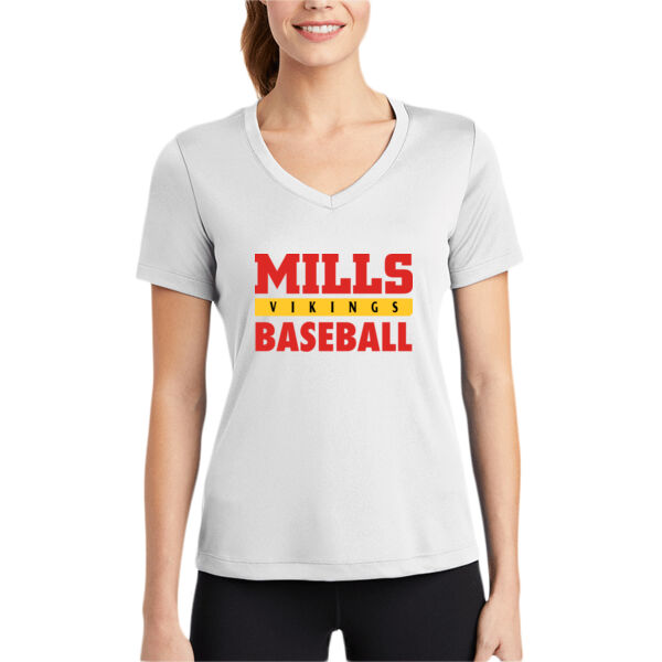 Mills Baseball Women's PosiCharge Competitor V Neck Tee Thumbnail