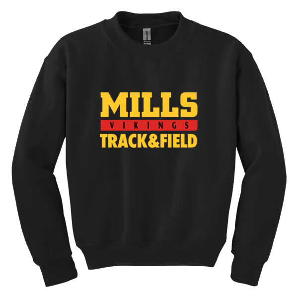 Mills Track & Field Youth Heavy Blend Crewneck Sweatshirt Thumbnail
