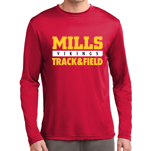 Mills Track & Field Long Sleeve PosiCharge Competitor Tee Thumbnail
