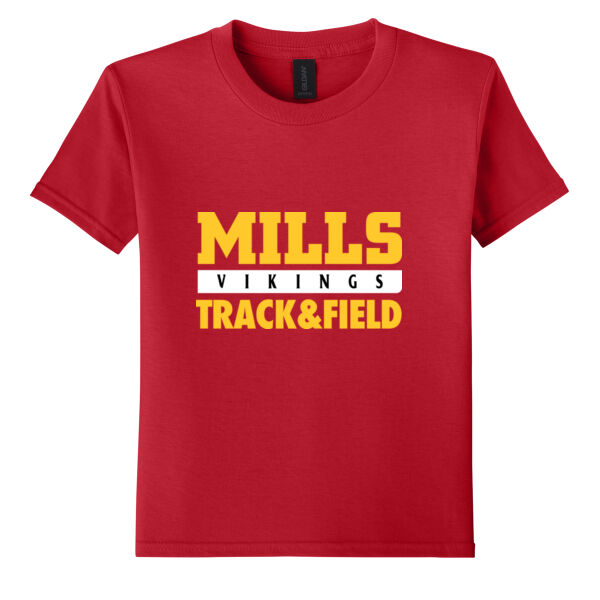 Mills Track & Field Youth Softstyle T Shirt Thumbnail