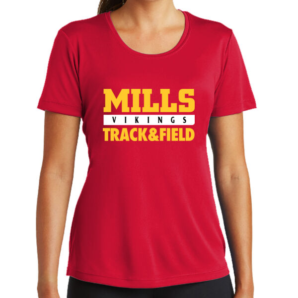 Mills Track & Field Ladies PosiCharge Competitor Tee Thumbnail