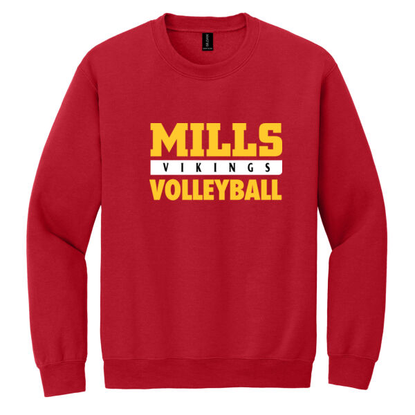 Mills Volleyball Heavy Blend Crewneck Sweatshirt Thumbnail