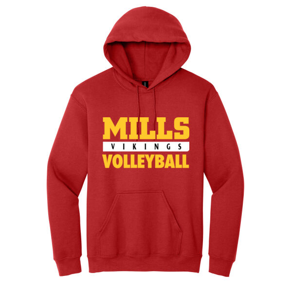Mills Volleyball Heavy Blend Hooded Sweatshirt Thumbnail