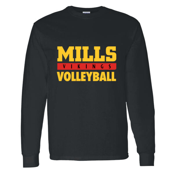 Mills Volleyball Heavy Cotton 100% Cotton Long Sleeve T Shirt Thumbnail