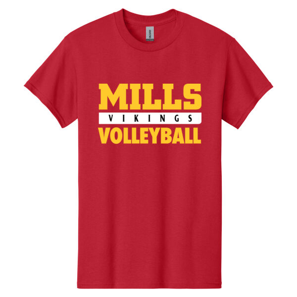 Mills Volleyball Heavy Cotton 100% Cotton T Shirt Thumbnail