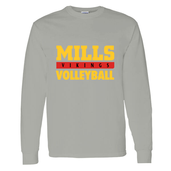 Mills Volleyball Heavy Cotton 100% Cotton Long Sleeve T Shirt Thumbnail
